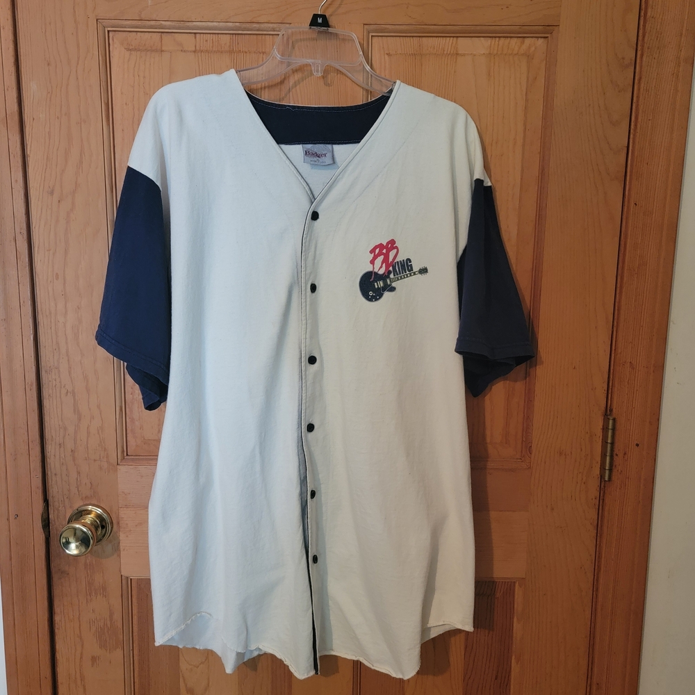 Vintage Baseball Jersey with Embroidered Logo